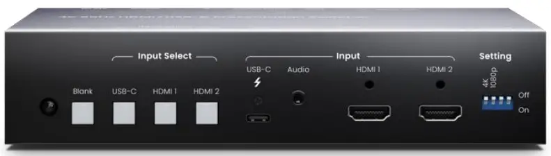 SC T HUS03 4K6G 4K60 3 1 HDMI USB C Presentation Switcher