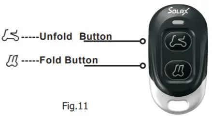 SOLAX Charge Soft tail - Remote control