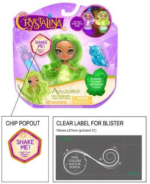 SKYROCKET 18305A Crystalina Doll - overview