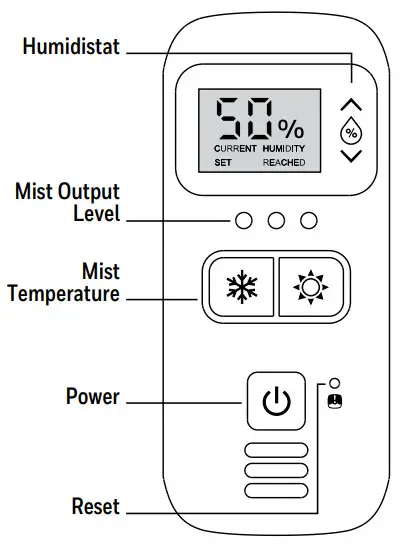 Honeywell HWC775 Series Dual Comfort Cool+Warm Mist Humidifier - Humidistat Control