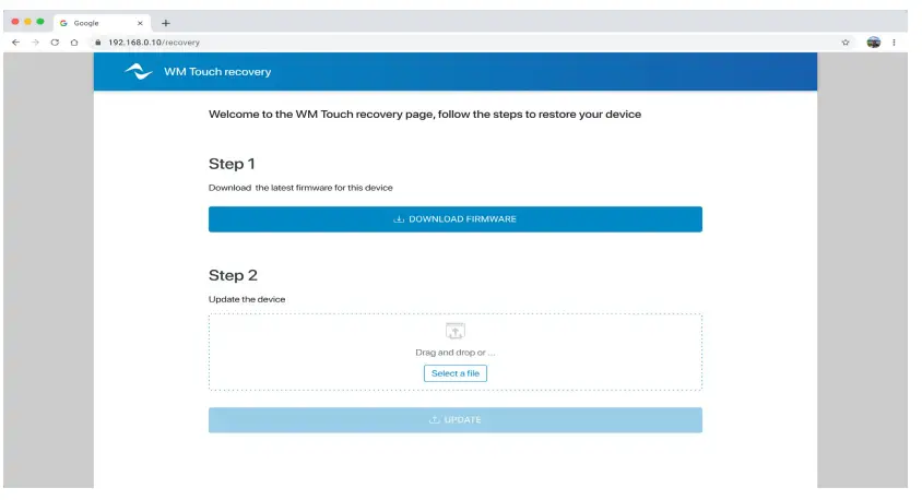 Powersoft RJ45 Wall Mount Touch fig14