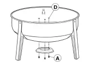 realcook RET0RA211012001 20 Inch Smoker Grill 6