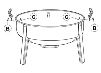 realcook RET0RA211012001 20 Inch Smoker Grill 7