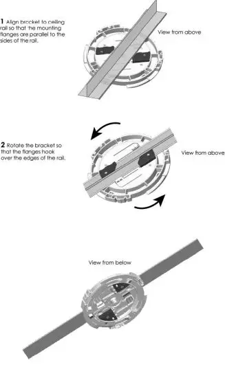 FIG 5 Install the AP on a Ceiling Track