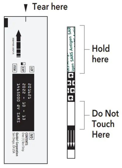 QUIDEL QuickVue At Home COVID 19 Test - Test Strip