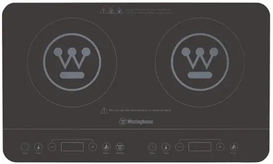 Westinghouse WHIC02K 2400W Twin Induction Cooktop