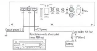 JBL Bass Pro 12 - WIRING FOR POWER AND GROUND
