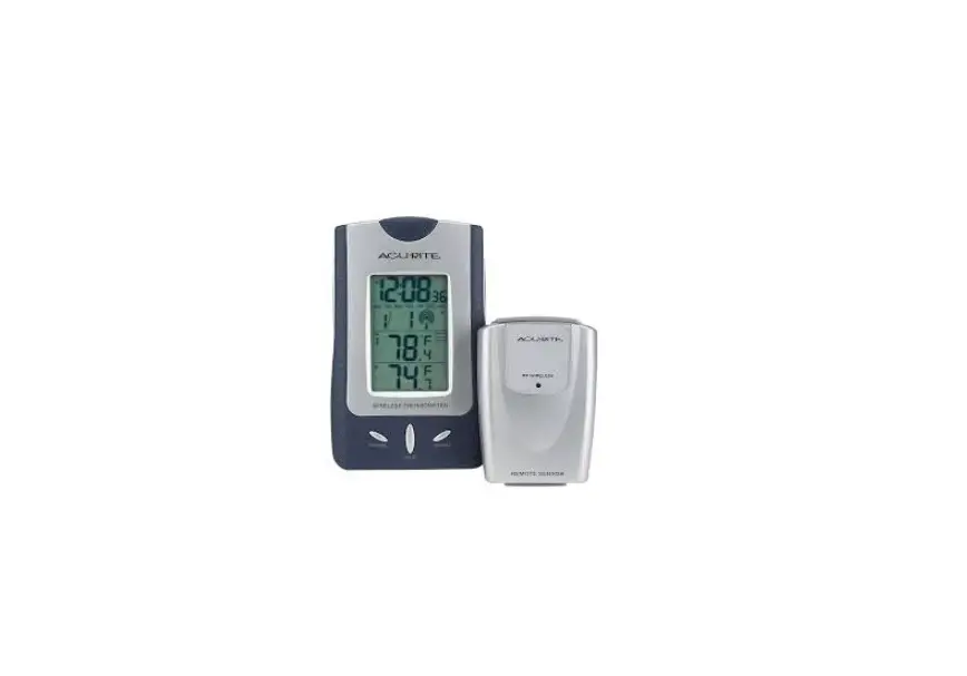 Acurite 02002 Wireless Thermometer With Atomic Clock Instruction Manual