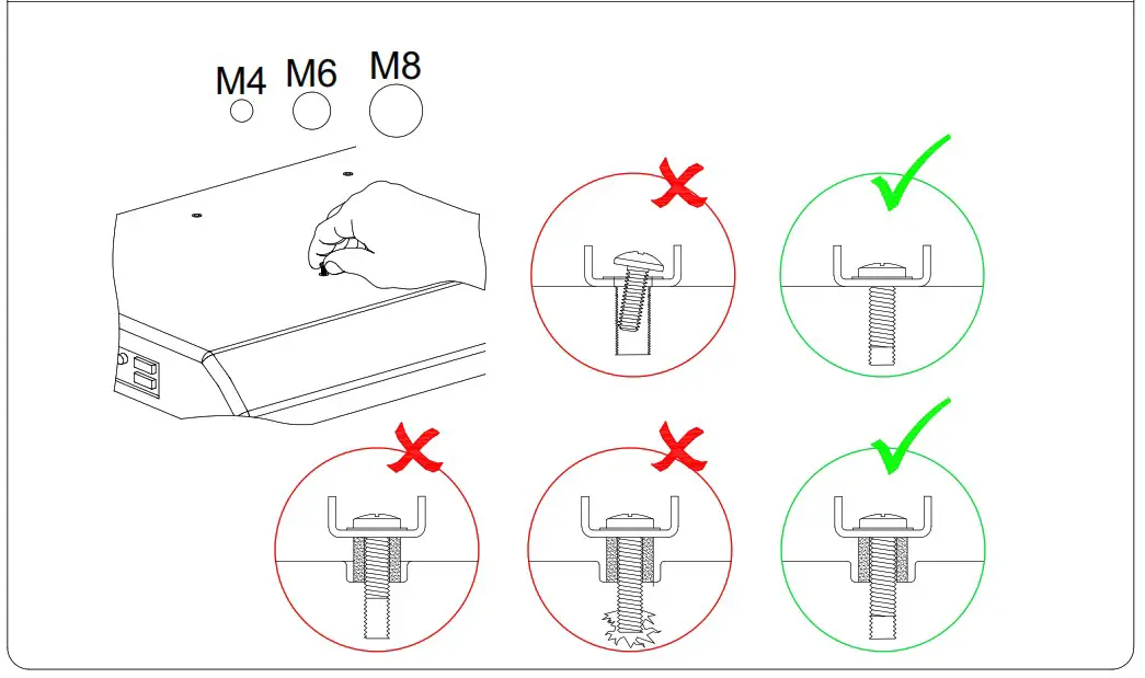 USX MOUNT XAS309 1 Swivel Universal TV Stand - Step 1 Attach Brackets to TV