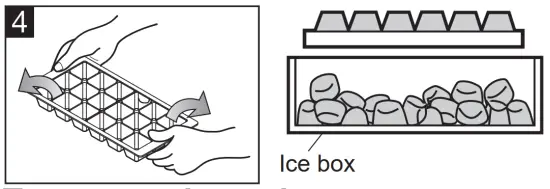 Panasonic NR BT269 221L Bottom Freezer 2 Door Refrigerator - Ice box