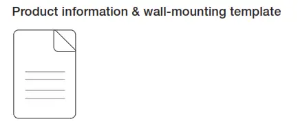 Product information & wall-mounting template