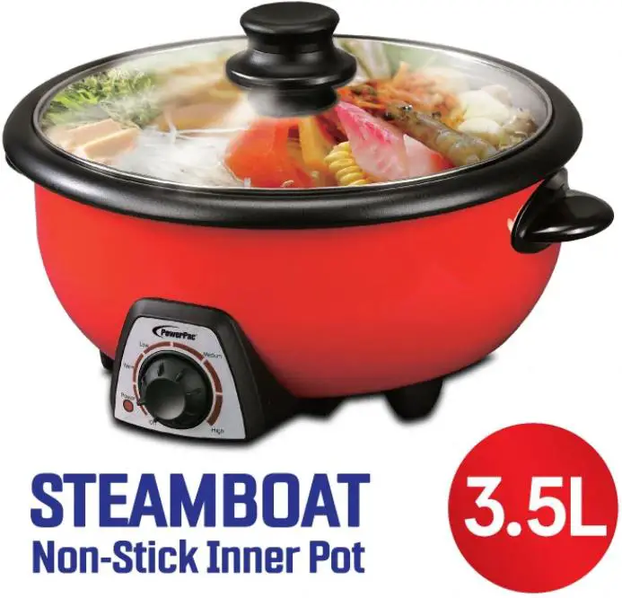 PowerPac PPMC282 Steamboat and Multi Cooker 3 5L - Cover