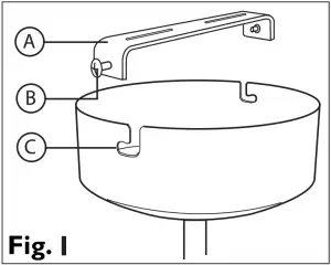 JOHN LEWIS Maya Semi flush light Fig 1