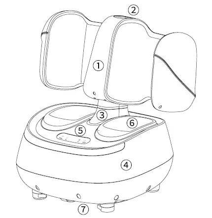 COSTWAY JS10015US Foot and Calf Massager 1