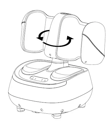 COSTWAY JS10015US Foot and Calf Massager 3