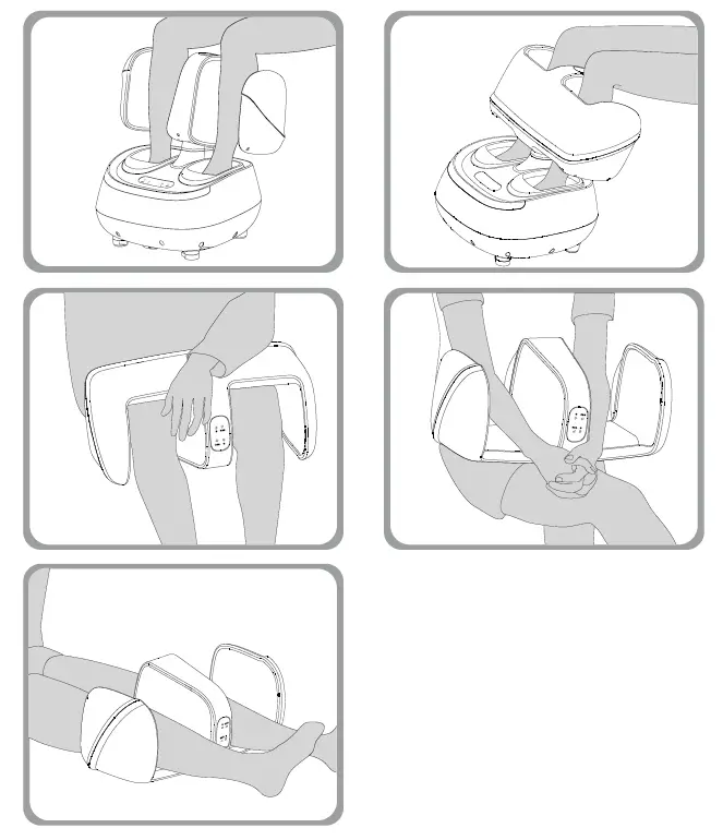 COSTWAY JS10015US Foot and Calf Massager 5