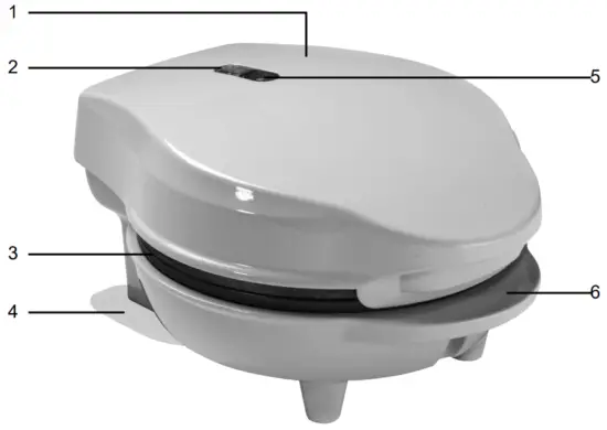 bESTRON AMW500V Mini Waffle Maker Waffle Iron - Fig 2