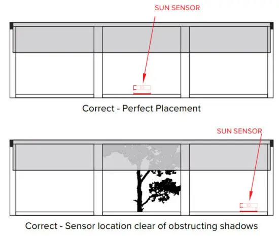 ROLL A SHADE QOQMGM12P3 Sun Sensor Eclipse - Install Bracket 3