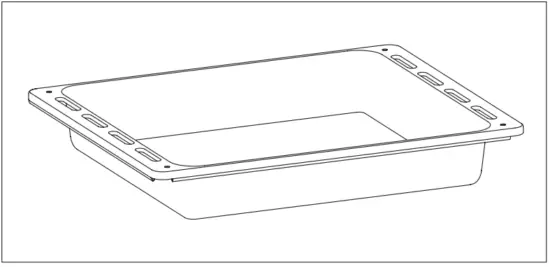 Haier HWO60S8EPX2 Stainless Steel 60cm Oven - Drip tray