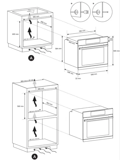 Haier HWO60S8EPX2 Stainless Steel 60cm Oven - fig 1