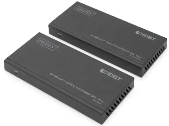DIGITUS DS-55512 4K HDBaseT HDMI KVM Extender Set 70 m