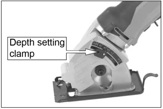 Clarke CPS85 85mm Plunge Saw - SETTING THE CUTTING DEPTH