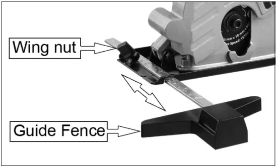 Clarke CPS85 85mm Plunge Saw - SETTING THE GUIDE FENCE
