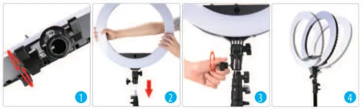 EOTO LIGHT 18N LED Ring Light with Tripod Stand - fig5