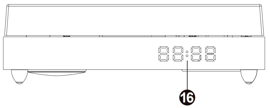 auna 10039050 TT Classic Chrono Turntable - Front view