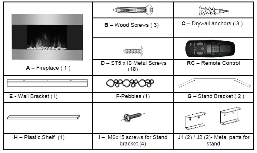 WFCDN-Flat-Wall-Mounted-Free-stand-Electric-Fireplace-(Stainless Steel Panel)-fig-2