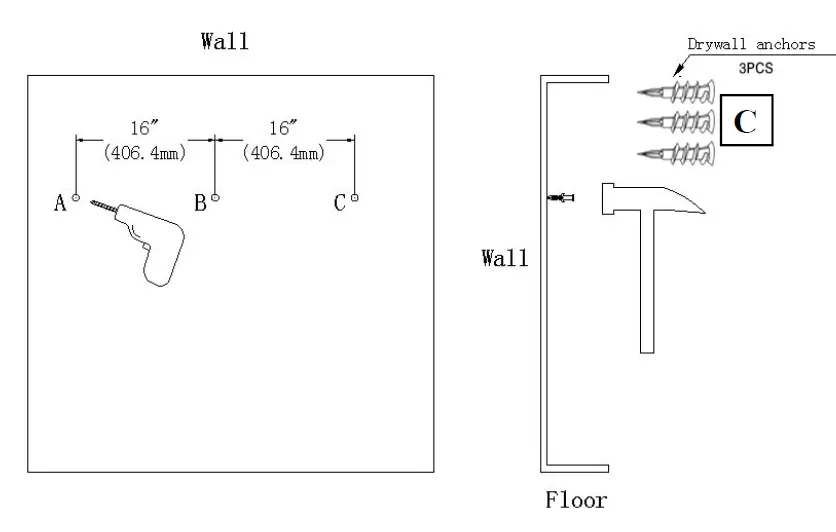 WFCDN-Flat-Wall-Mounted-Free-stand-Electric-Fireplace-(Stainless Steel Panel)-fig-4