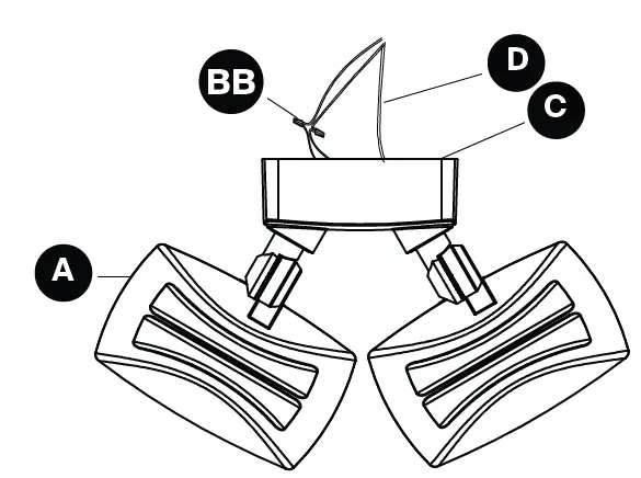 PROBRITE FSXD30-PC-4K-BZ Stellar LED Twin Head Flood Light 19