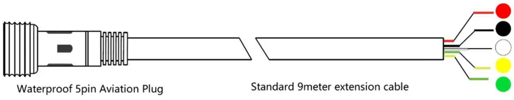TENET UL212 Bluetooth All-In-one Ultrasonic Fuel Level Sensor - Cable Definition