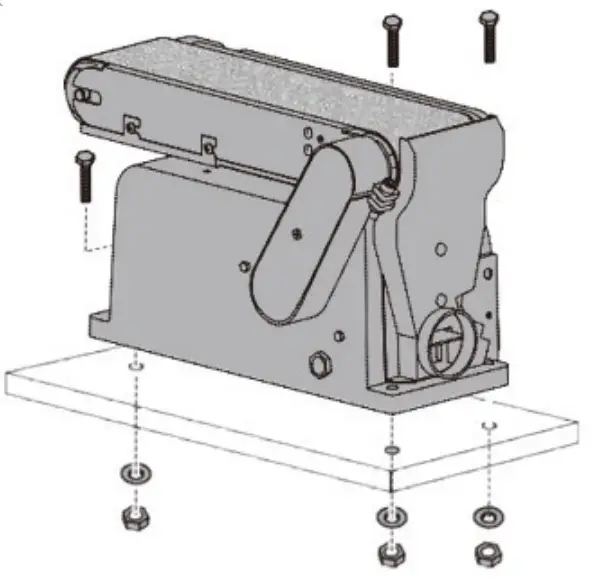 BORMANN PRO BBS1560 Bench Sander with Aluminum Base & Magnetic Safety Switch - FIG 1