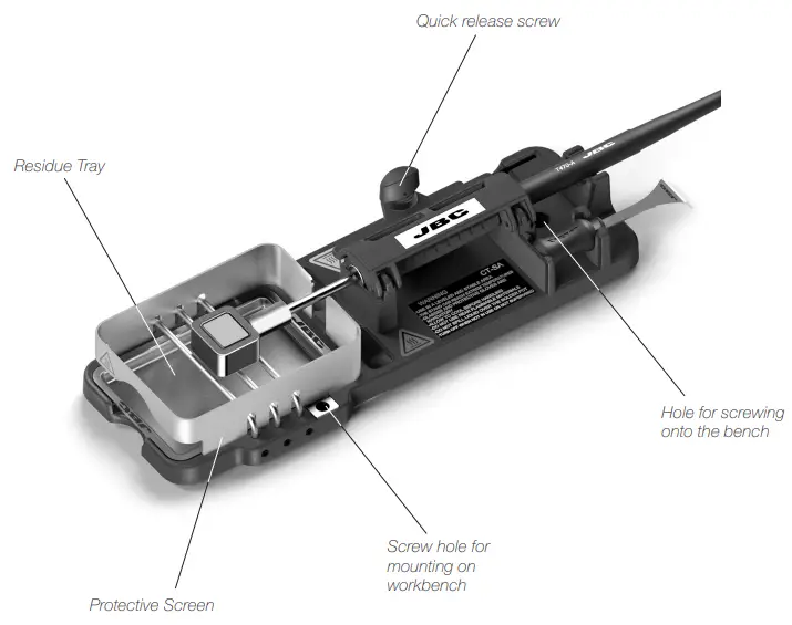 JBC CTS Solder Pot Stand -fig7