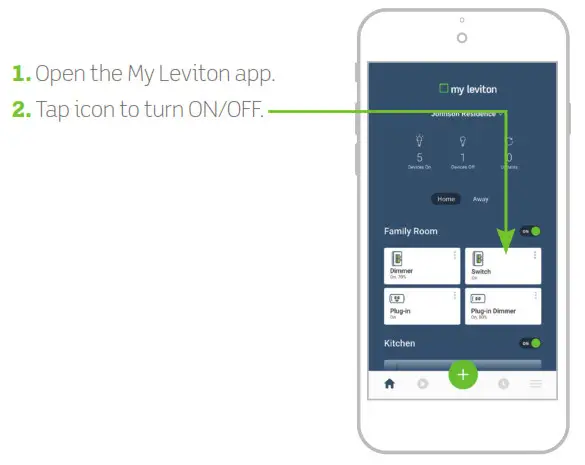 LEVITON Switch 2nd Gen control