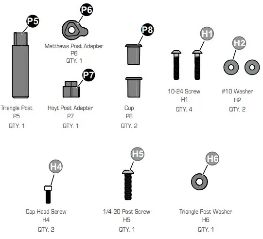 TROPHY RIDGE AQ2PCKT Quiver 2-Piece Conversion Kit-fig3