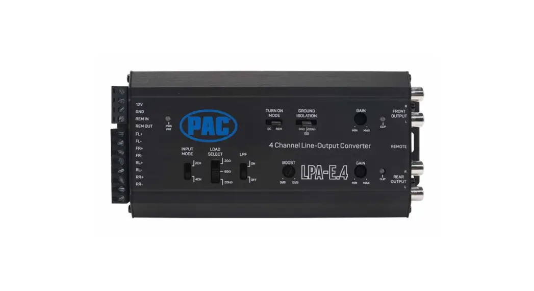 Pac Lpa-e.4 4 Channel Line Output Converter User Guide