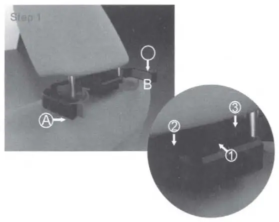 ACCELLE DVD9855 9 Inch LED Headrest Monitor with DVD Player - switch
