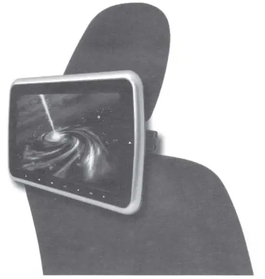 ACCELLE DVD9855 9 Inch LED Headrest Monitor with DVD Player