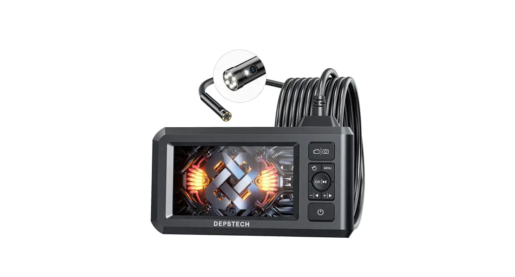 Depstech Ds300 Dual Lens 1080p Industrial Endoscope 4.3-inch Lcd Screen User Guide