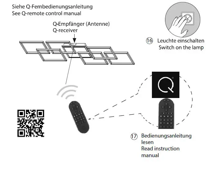 Paul Neuhaus 6014-55 Q INIGO LED Ceiling Light Brushed Steel-5