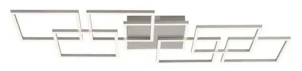 Paul Neuhaus 6014-55 Q INIGO LED Ceiling Light Brushed Steel