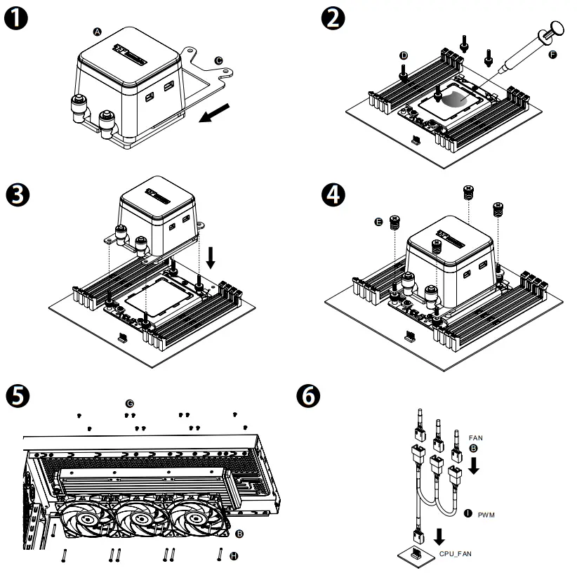 Thermaltake CL W336 PL12GM A Toughliquid 360 ARGB Cooler - fig1