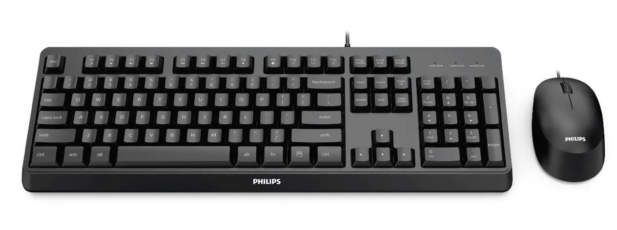 PHILIPS SPT6207BL Wired Keyboard Mouse Combo PRODUCT