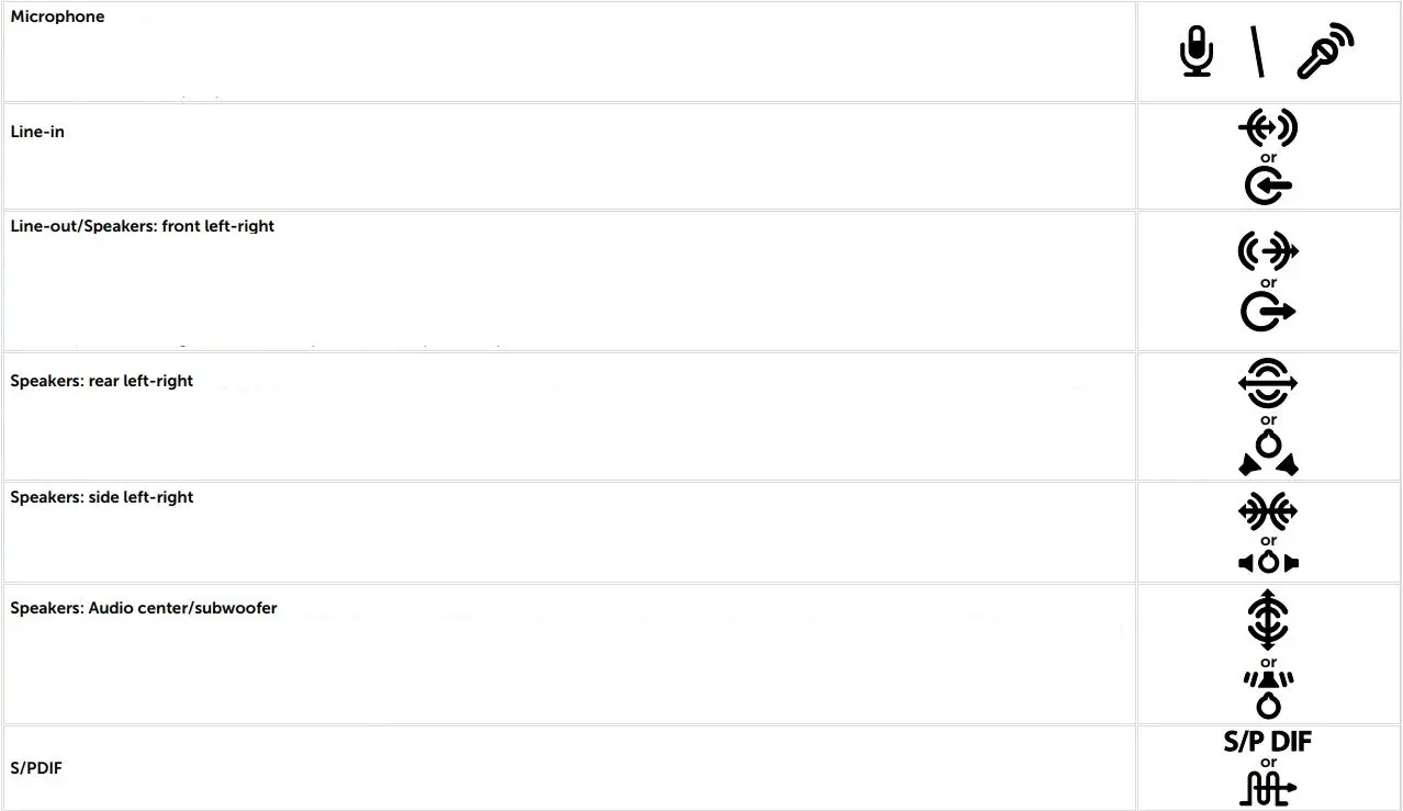 DELL Vostro 3420 14 Inch Laptop User Guide - Icons