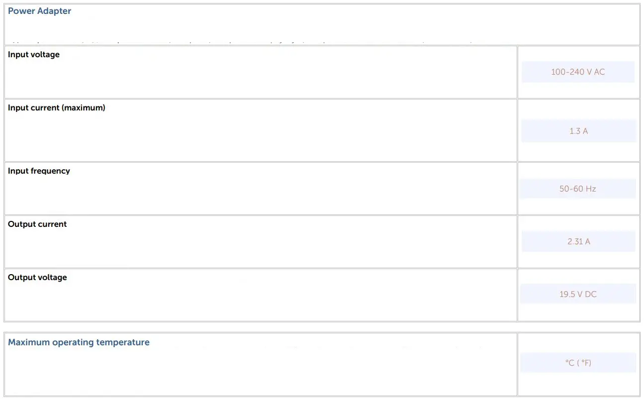 DELL Vostro 3420 14 Inch Laptop User Guide - Power Adapter