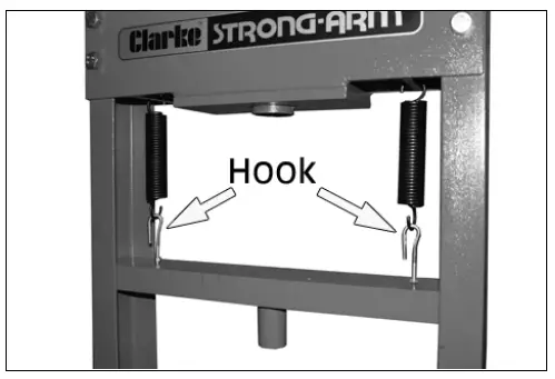 Clarke CSA20EP 20 Tonne Hydraulic Press - FIG 4