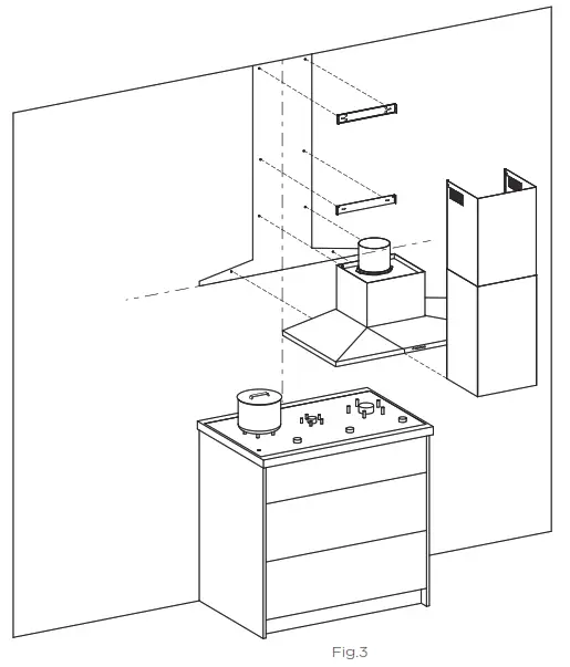 FISHER PAYKEL HC60PLX4 Chimney Pyramid Rangehood - fig3