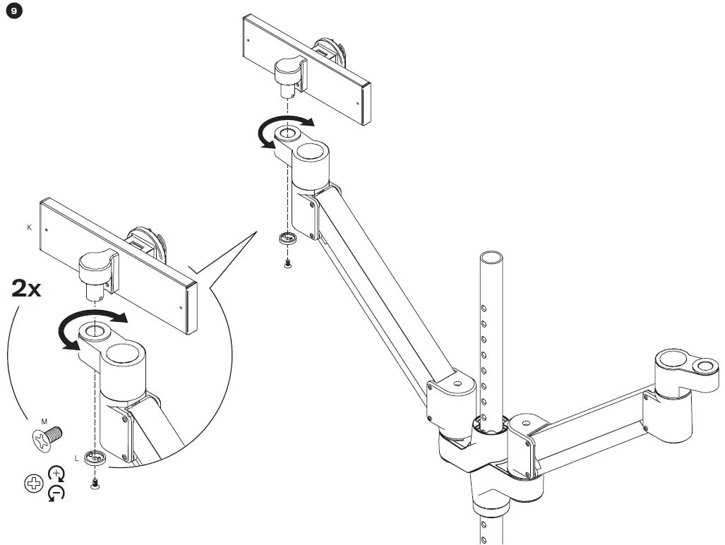 innovative-18690-STAXX-Dual-Articulating-Monitor-Mount-fig-11